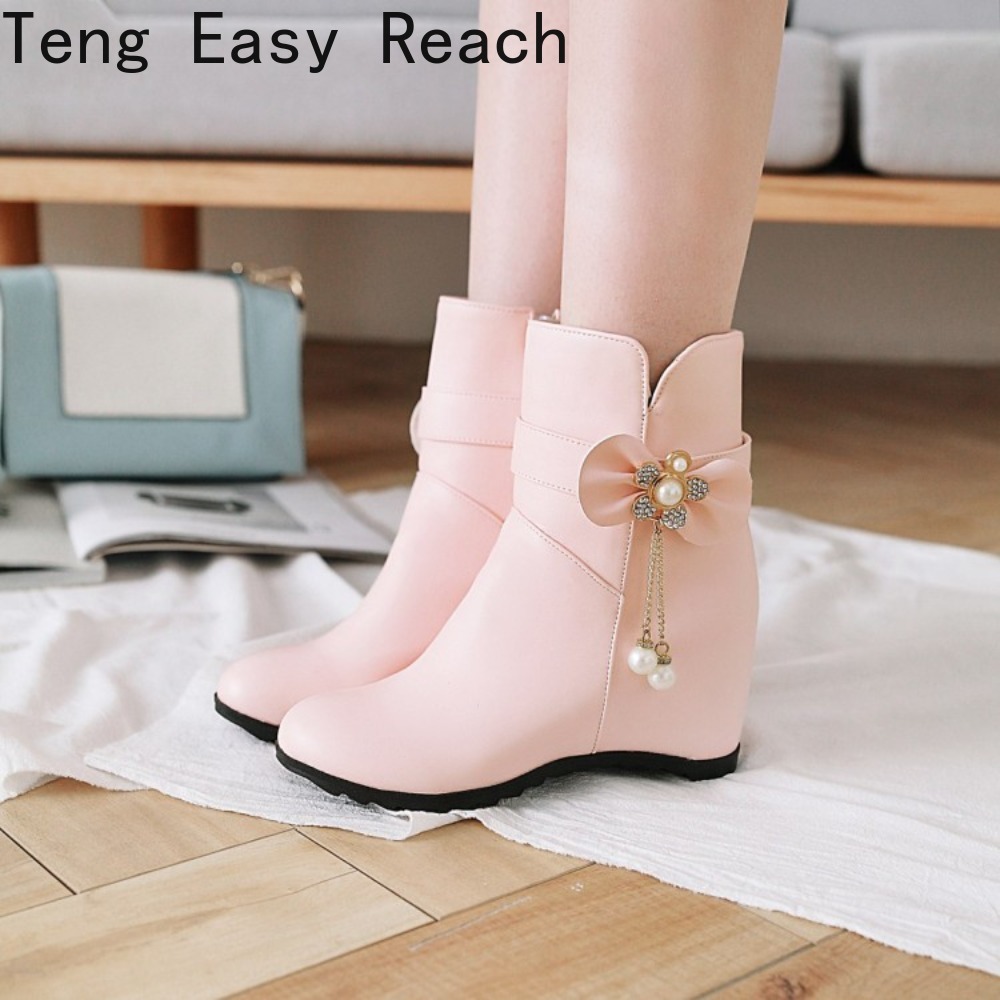ファッションウェッジブランド女性のパーティーシューズホワイト - Ethnic Fashion Women のレビューと価格