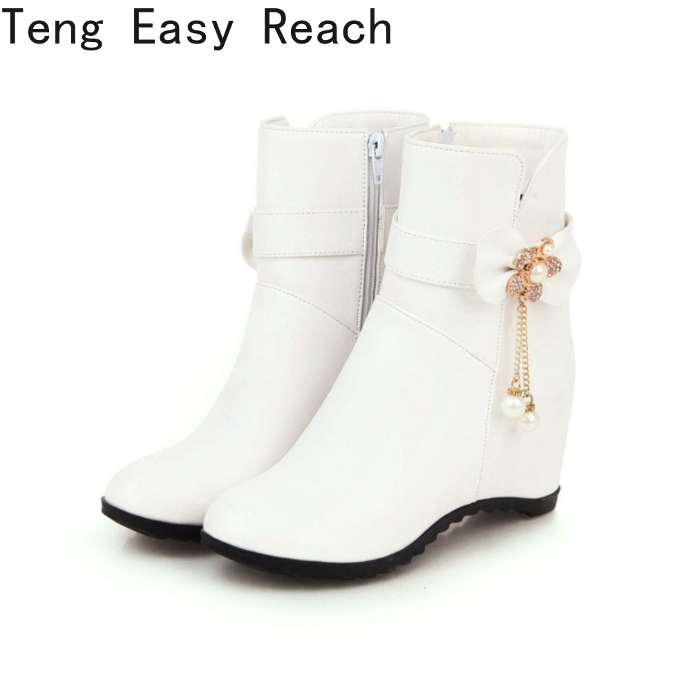 ファッションウェッジブランド女性のパーティーシューズホワイト - Ethnic Fashion Women のレビューと価格