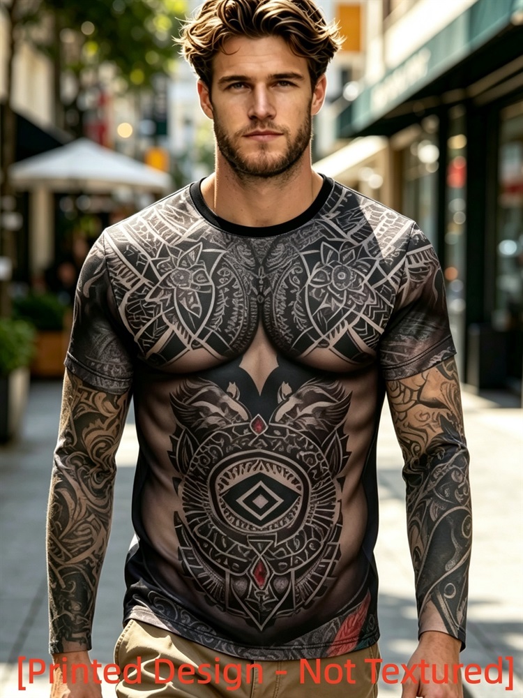 メンズ アフリカン ダシキ 長袖Tシャツ エスニック 幾何学 - New Ethnic Fashion のレビューと価格