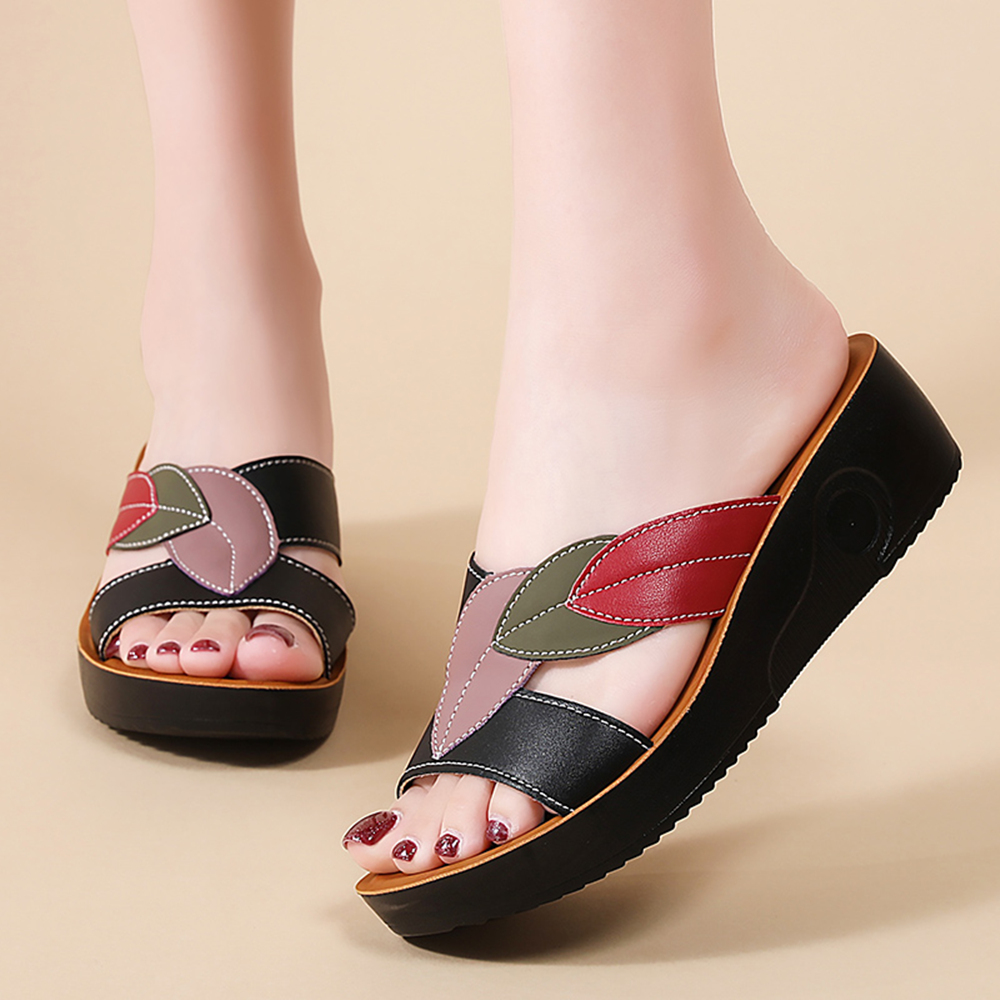 レディース厚底ウェッジスニーカー、サンダル、スリッパ、夏用ア - Ethnic Modern Fashion のレビューと価格
