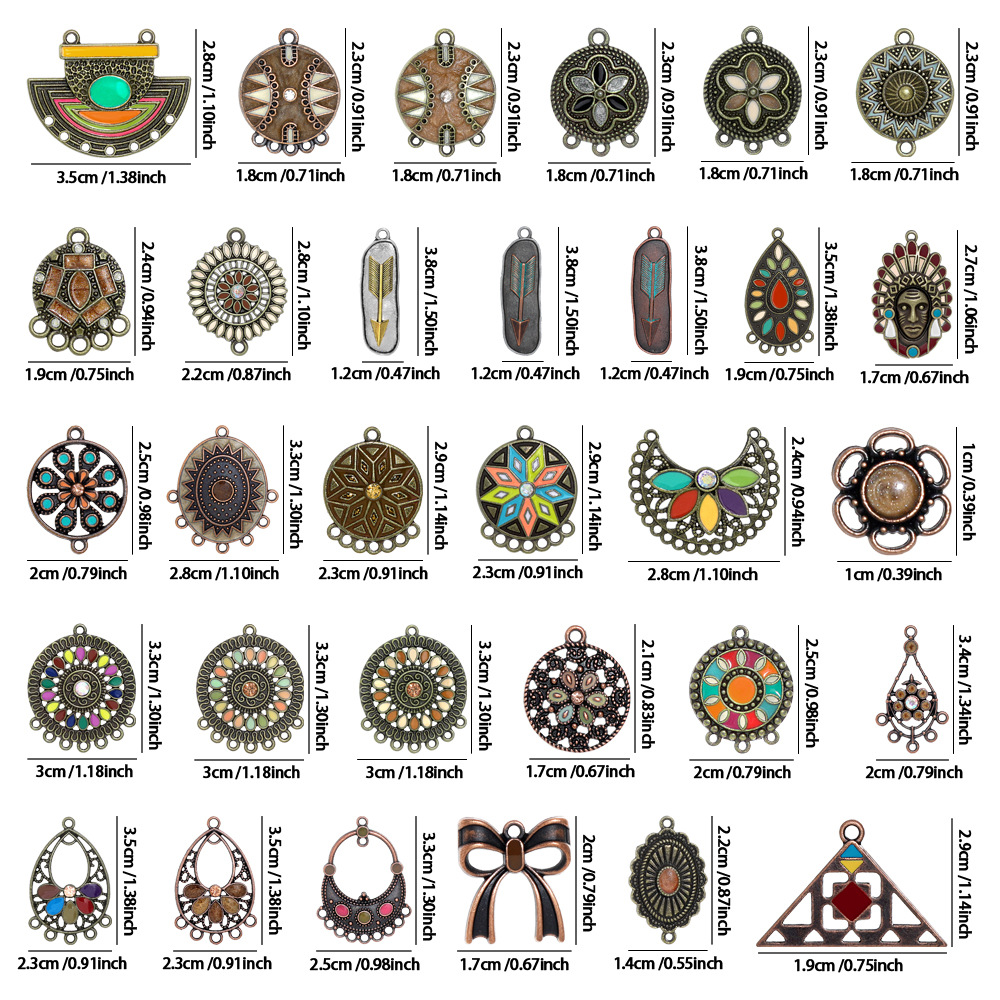 10個入り/パック。ヴィンテージボヘミア風、アンティーク調の - Ethnic Modern Fashion のレビューと価格