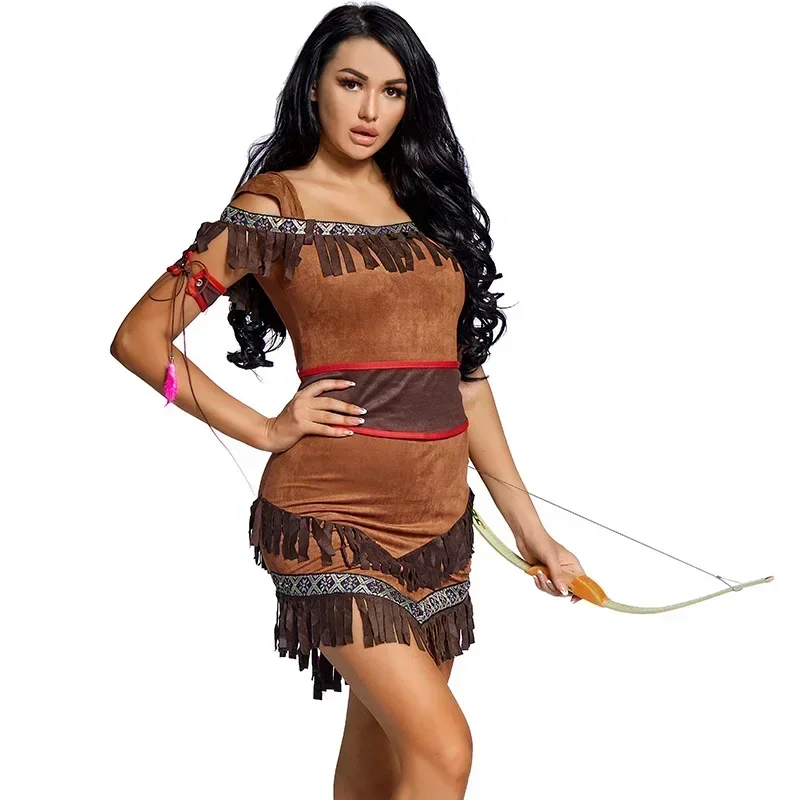 カーニバルインド王女ハロウィン衣装女性のための女性大人ポカホ - Ethnic Fashion India のレビューと価格